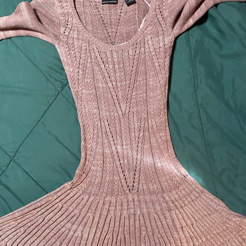 Moda International XS lavender sweater dress